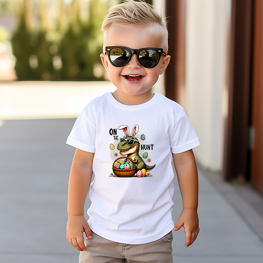 Dinosaur Easter T-Rex Transfer - T-SHIRT SIZE