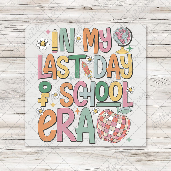 Disco Apple In My Last Day Of School Era T-Shirt Transfer