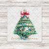 Disco Ball Christmas Tree Transfer