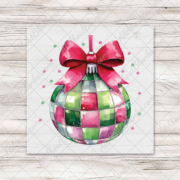 Disco Ball Ornament Transfer
