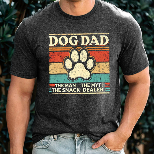 Dog Dad Man Myth Snack Dealer Transfer