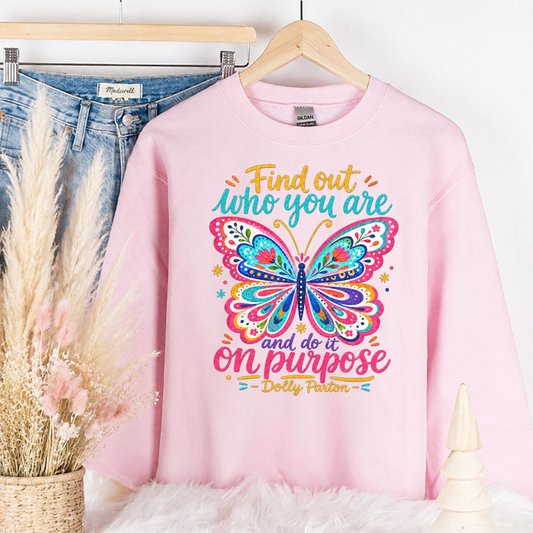 Dolly Find Out Who You Are Handpainted Look Transfer - T-SHIRT SIZE