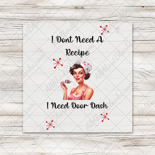 Door Dash Retro Housewife Transfer