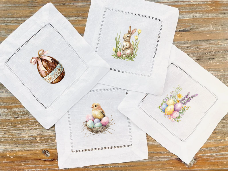 Easter Meadow 1 - COCKTAIL NAPKIN SIZE