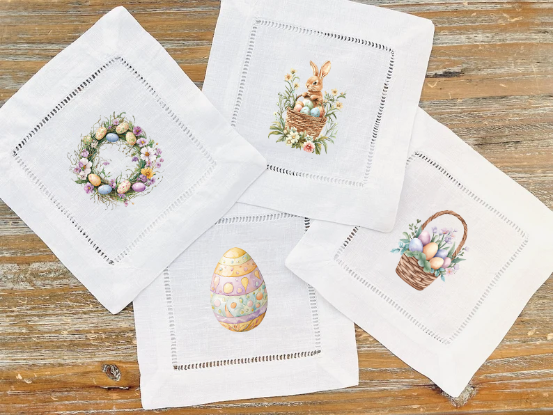 Easter Meadow 2 - COCKTAIL NAPKIN SIZE