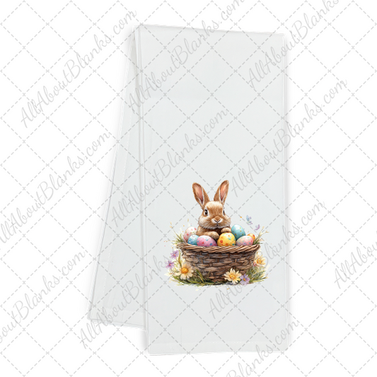 Easter Bunny With Egg Basket Transfer
