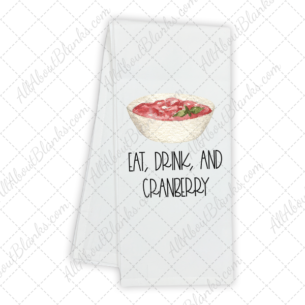 Eat Drink Cranberry Transfer