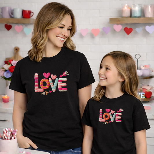 Faux Yarn Love Transfer