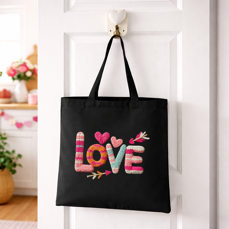 Faux Yarn Love Transfer