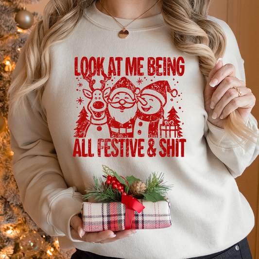 Festive & Shit T-Shirt Transfer