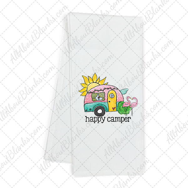 Flamingo Happy Camper Transfer - T-SHIRT SIZE