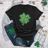 Four Leaf Clover Faux Sequin DTF Transfer - T-SHIRT SIZE