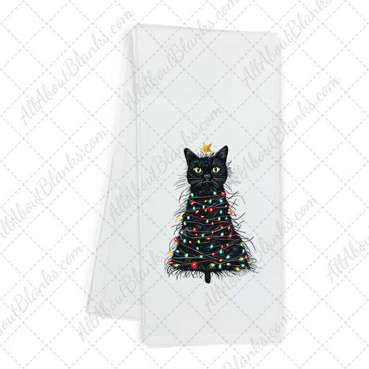 Funny Black Cat Christmas Transfer