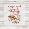 Gingerbread Kisses Baking Transfer