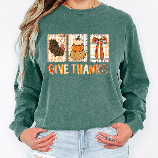 Give Thanks Coquette Frames Trio - T-SHIRT SIZE