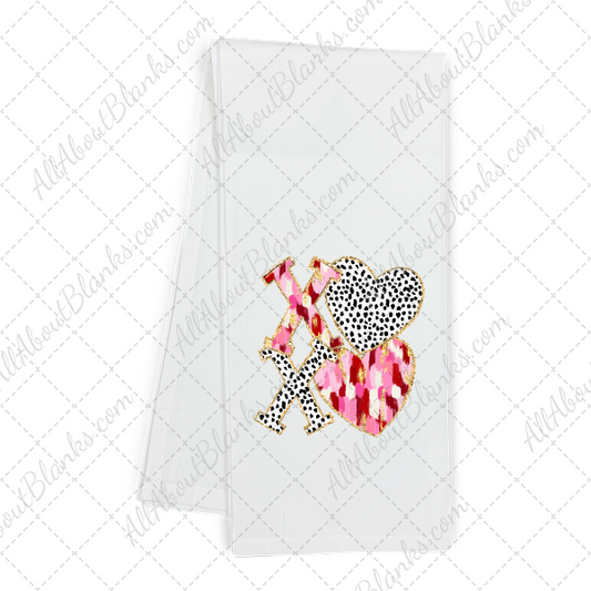 Gold Glitter XOXO Valentines Ghost DTF Transfer