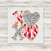 Gold Glitter XOXO Valentines Ghost DTF Transfer