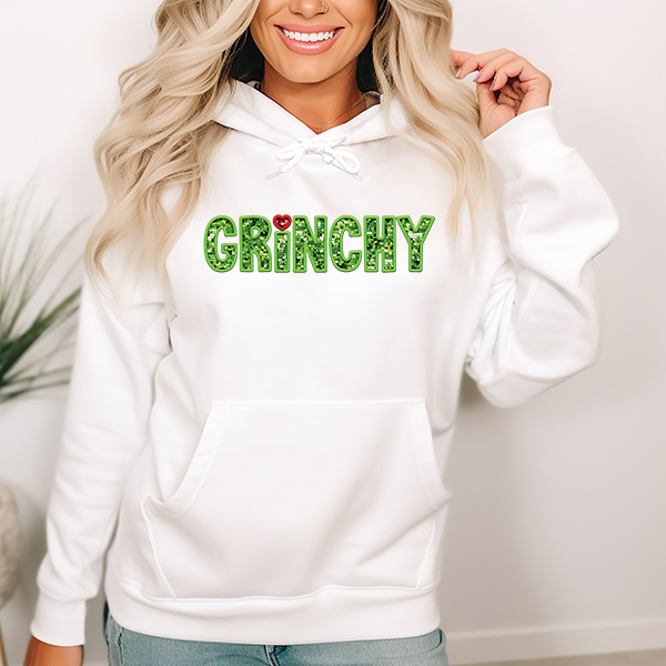 Grinchy Glitter Transfer - T-SHIRT SIZE