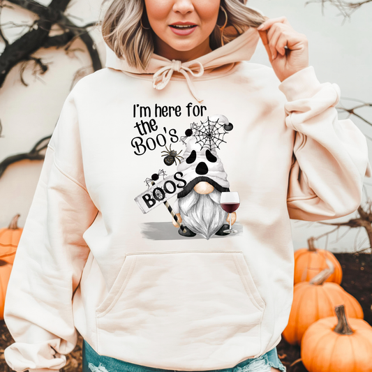 Ghost Gnome Here For The Boos Transfer - SHIRT SIZE