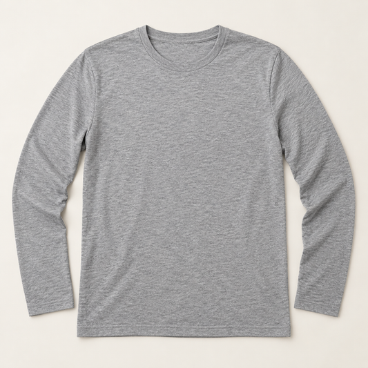 Next Level Long Sleeve Tee - Heather Grey