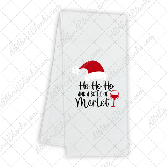 Ho Ho Ho Bottle Of Merlot Transfer