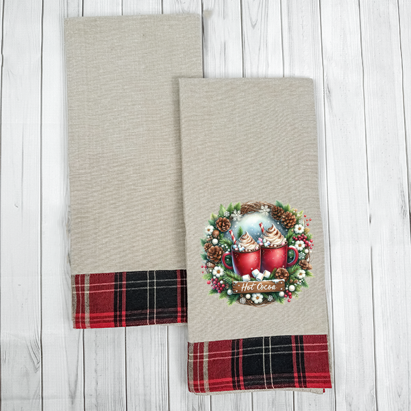 Hot Cocoa Wreath Transfer