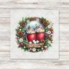 Hot Cocoa Wreath Transfer