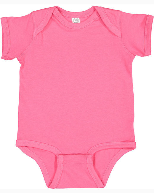 Fine Jersey Ribbed Knit Baby Onesie