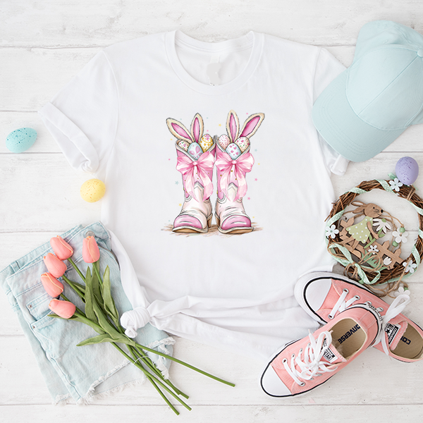 Howdy Easter Boots Transfer