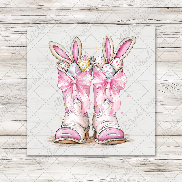 Howdy Easter Boots Transfer