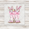 Howdy Easter Boots Transfer - T-SHIRT SIZE