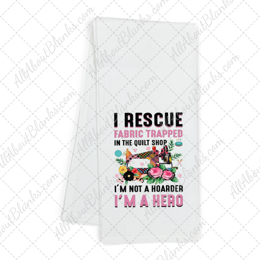 I Rescue Fabric Hero Transfer