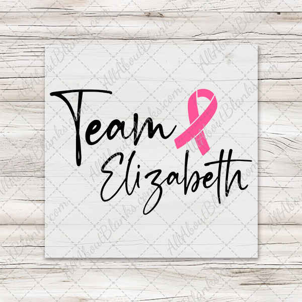 CUSTOM PERSONALIZED I Wear Pink For... Team Transfers