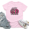 In October We Wear Pink Leopard Pumpkin Transfer - T-SHIRT SIZE
