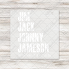 Jim Jack Johnny Jameson DTF Transfer - T-SHIRT SIZE
