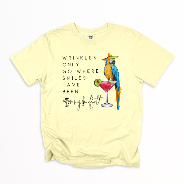 Jimmy Buffett Wrinkles & Smiles - T-SHIRT SIZE