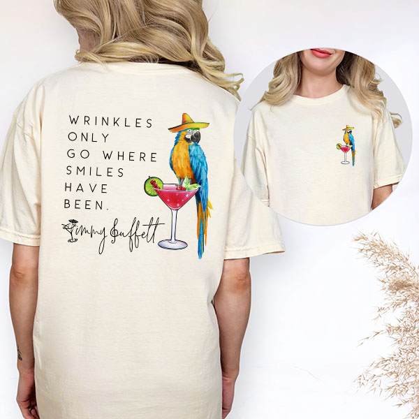 Jimmy Buffett Wrinkles & Smiles - T-SHIRT SIZE