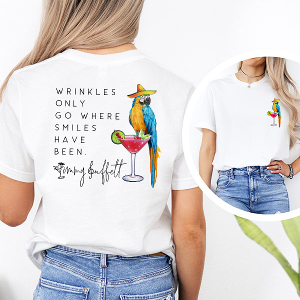 Jimmy Buffett Wrinkles & Smiles - T-SHIRT SIZE