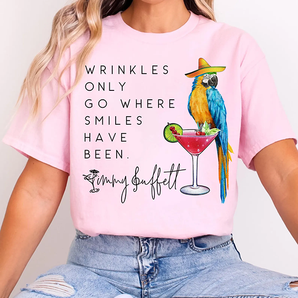 Jimmy Buffett Wrinkles & Smiles - T-SHIRT SIZE