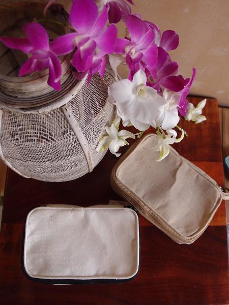 Jute Travel Dopp Kit - Natural Trim