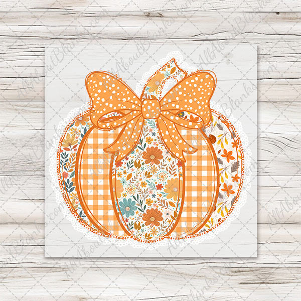 Lace Edge Pumpkin Transfer
