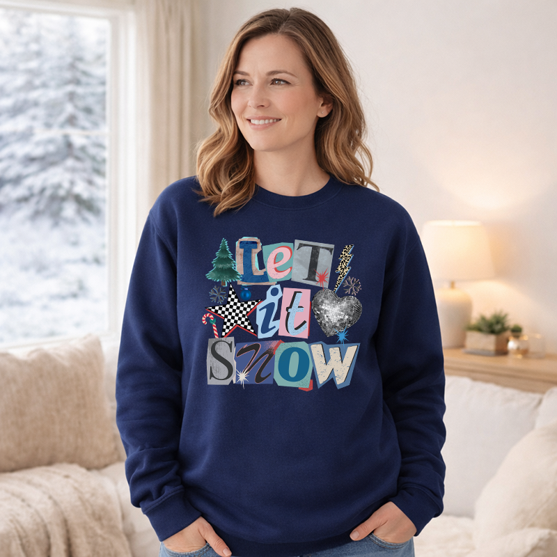 Let It Snow Mixed Media Transfer