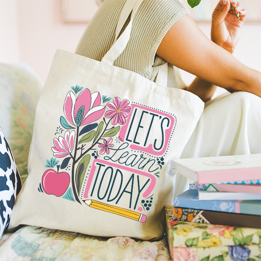 Let's Learn Today Transfer - T-SHIRT SIZE