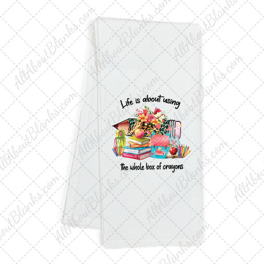 Life Is About Using Crayons Transfer