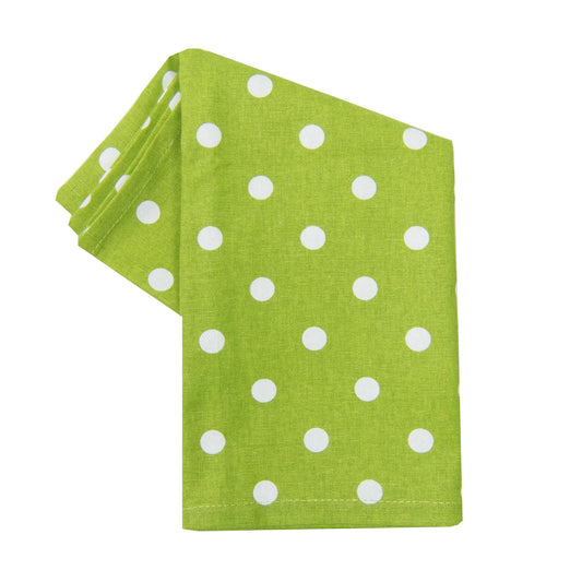 Lime Green Polka Dot Printed Kitchen Towel