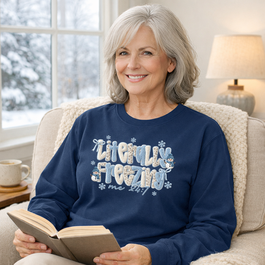 Literally Freezing Faux Yarn Transfer