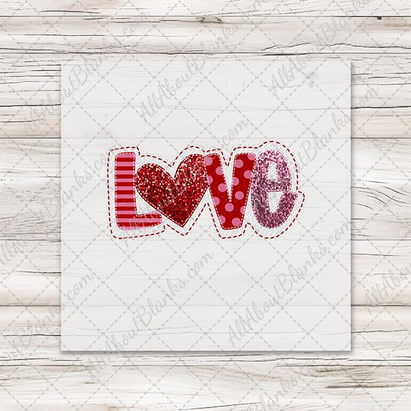 Love Faux Embroidery Totebag Supplies