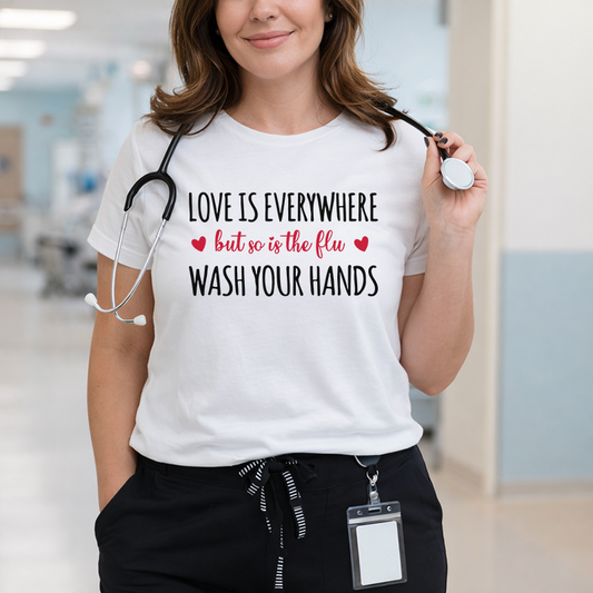 Love Is Everywhere Wash Your Hands Transfer