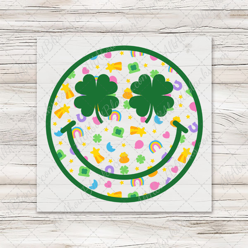 Lucky Charm Smiley Face Transfer