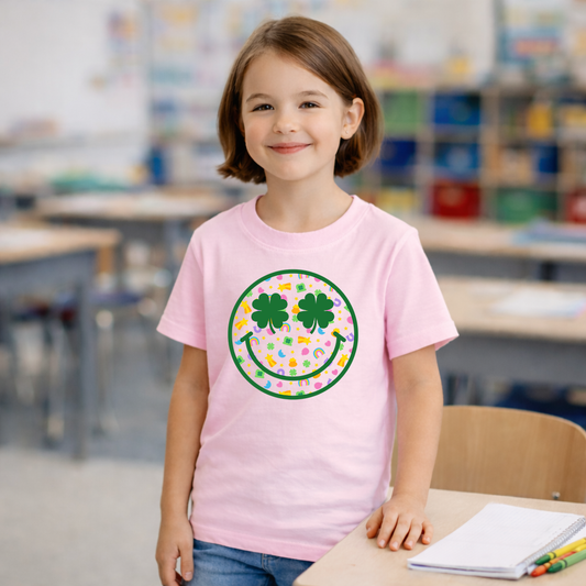 Lucky Charm Smiley Face Transfer